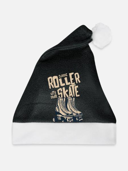 Classic Roller Skates - Weihnachtsmütze - Schwarz/Weiß