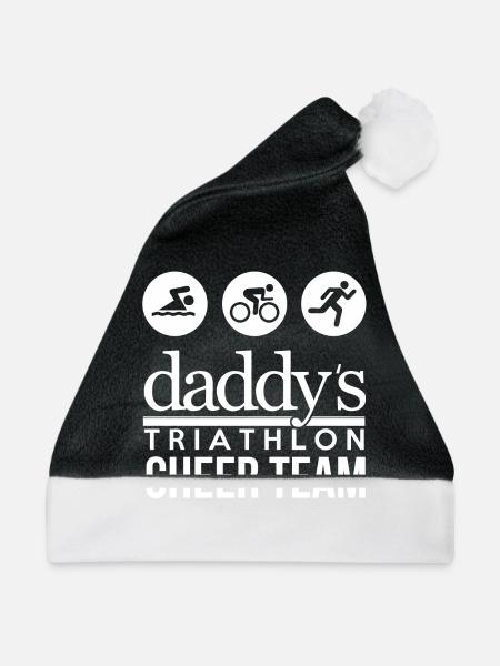 Triathlon Cheer Team - Weihnachtsmütze - Schwarz/Weiß - Vorne