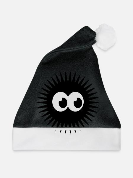 monster_smiley__f2 - Weihnachtsmütze - Schwarz/Weiß