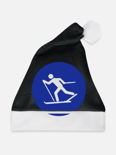 langlauf - Weihnachtsmütze - Schwarz/Weiß