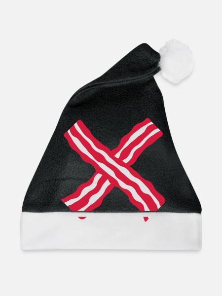Bacon Cross - Weihnachtsmütze - Schwarz/Weiß