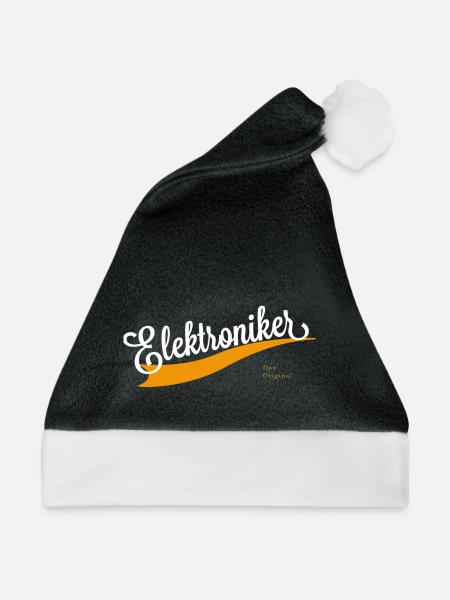 Elektroniker Schriftzug - Weihnachtsmütze - Schwarz/Weiß