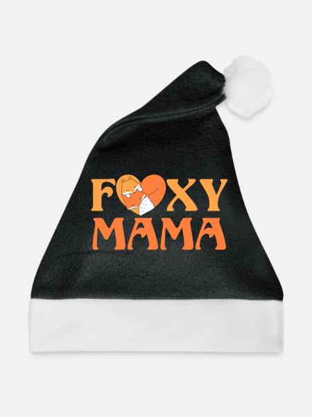 Fuchs Spruch Geschenk - Weihnachtsmütze - Schwarz/Weiß