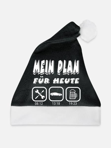 Auto - Weihnachtsmütze - Schwarz/Weiß