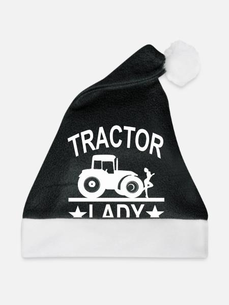 Traktor - Weihnachtsmütze - Schwarz/Weiß