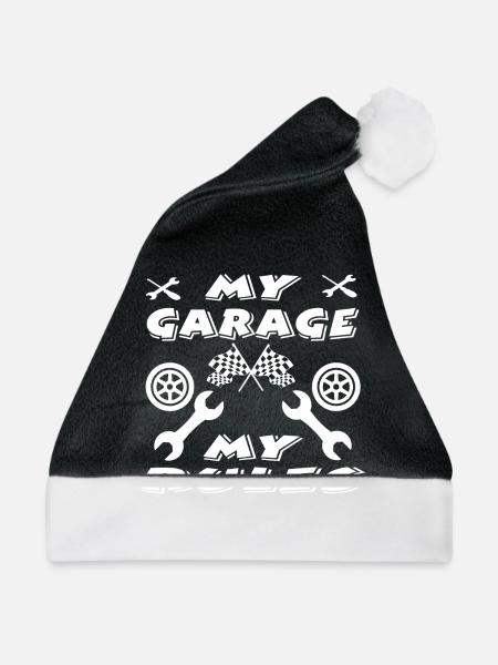 Auto - Weihnachtsmütze - Schwarz/Weiß