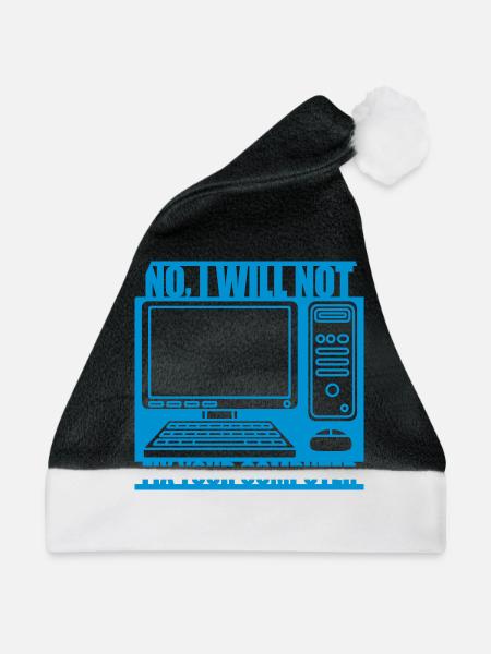 not fix your computer - Weihnachtsmütze - Schwarz/Weiß