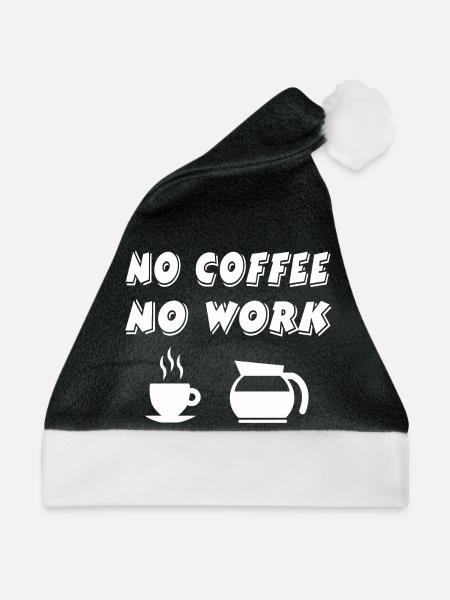 Kaffee - Weihnachtsmütze - Schwarz/Weiß