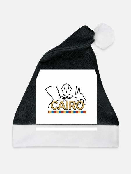 Kairo - Weihnachtsmütze - Schwarz/Weiß - Vorne