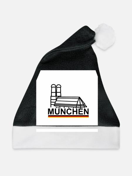München - Weihnachtsmütze - Schwarz/Weiß