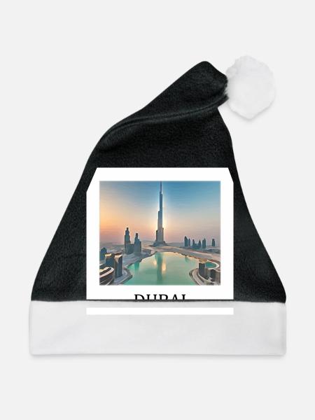 Dubai - Weihnachtsmütze - Schwarz/Weiß