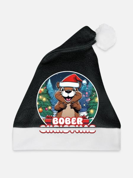Bober Christmas - Weihnachtsmütze - Schwarz/Weiß
