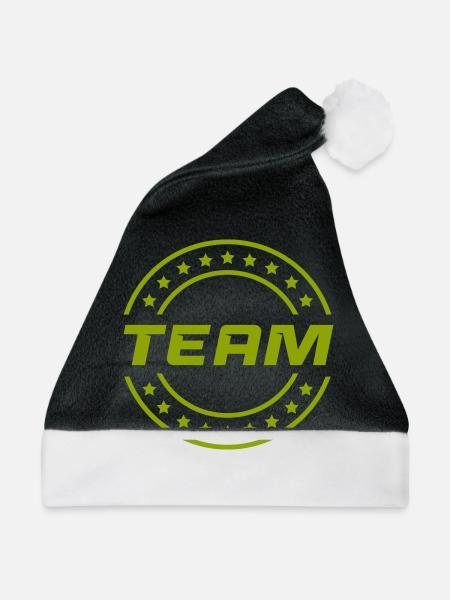 team - Weihnachtsmütze - Schwarz/Weiß