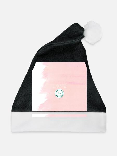 Liebe - Weihnachtsmütze - Schwarz/Weiß