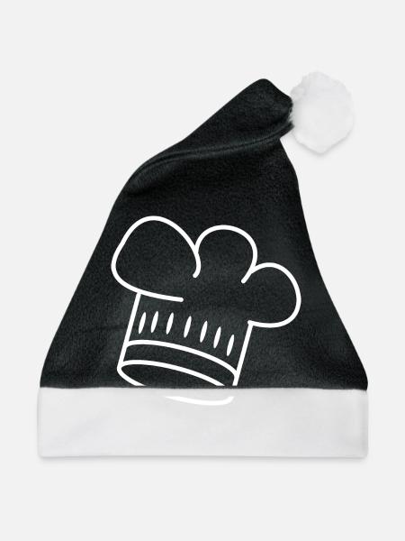 Kochmütze - Weihnachtsmütze - Schwarz/Weiß