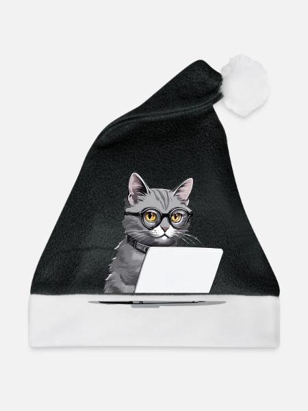 Schüler-Chat - Weihnachtsmütze - Schwarz/Weiß
