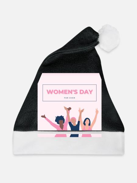 Women‘s day - Weihnachtsmütze - Schwarz/Weiß