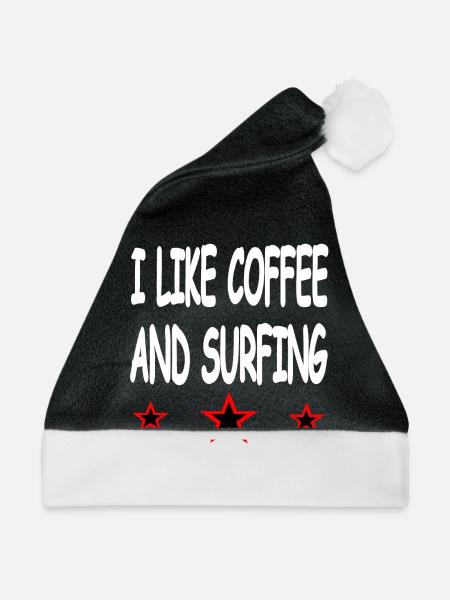 Kaffee - Weihnachtsmütze - Schwarz/Weiß