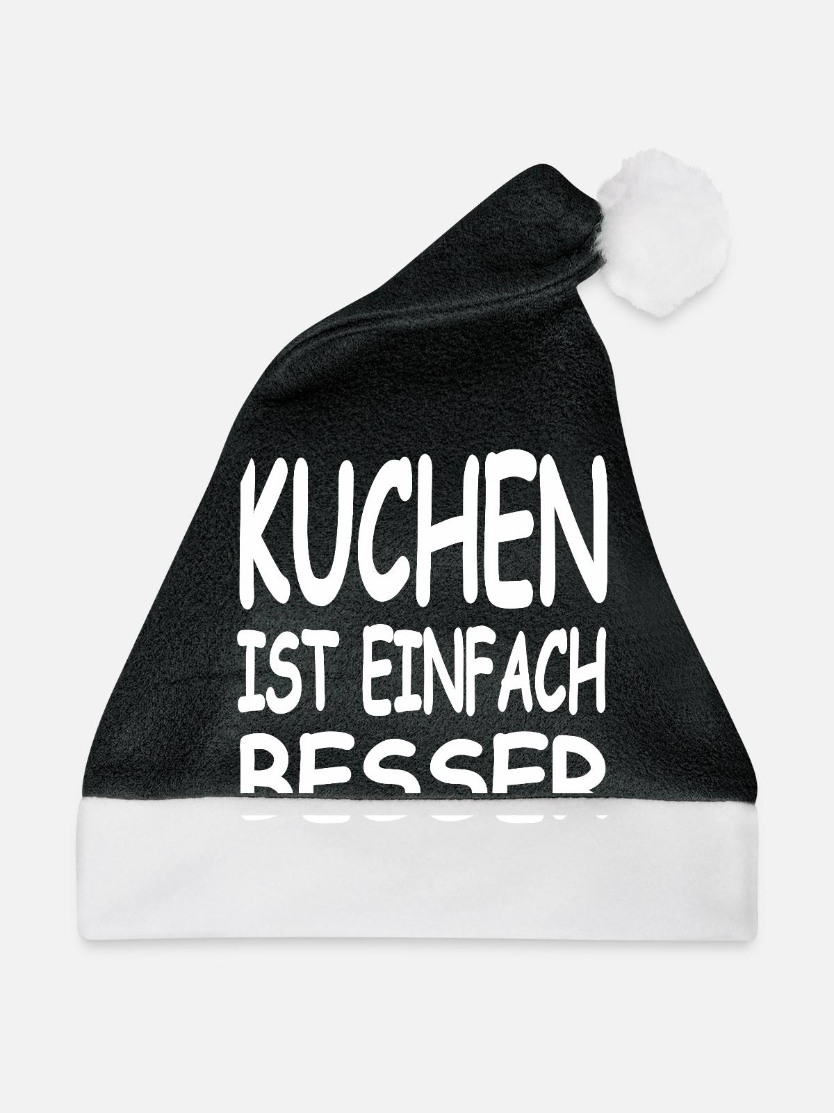 Kuchen - Weihnachtsmütze - Schwarz/Weiß - Vorne