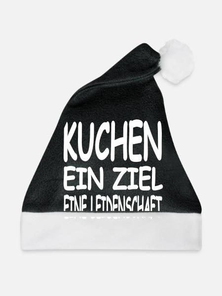 Kuchen - Weihnachtsmütze - Schwarz/Weiß