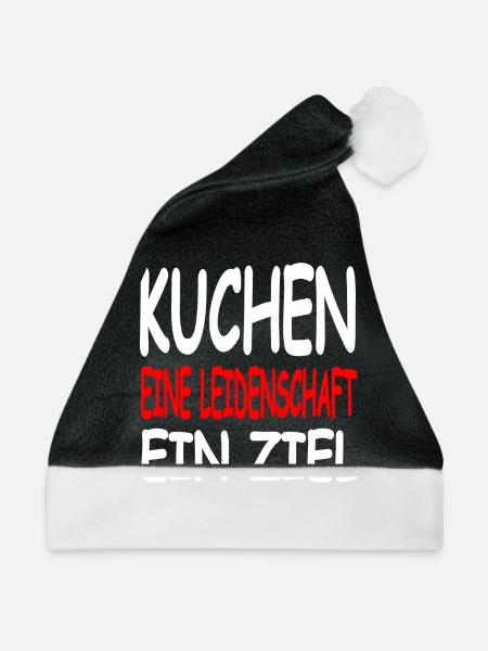 Kuchen - Weihnachtsmütze - Schwarz/Weiß
