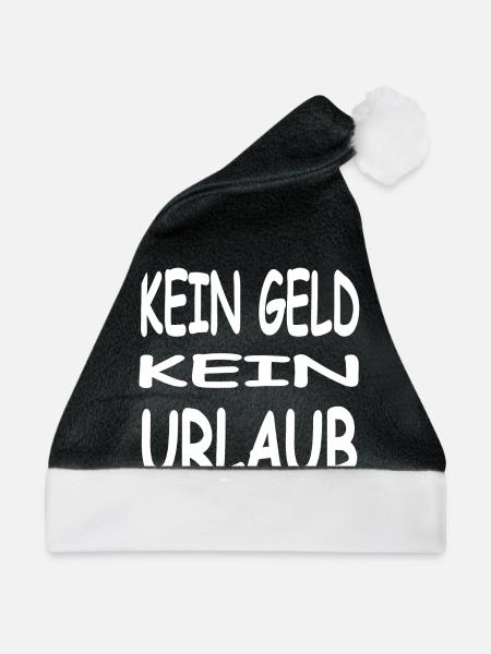 Urlaub - Weihnachtsmütze - Schwarz/Weiß