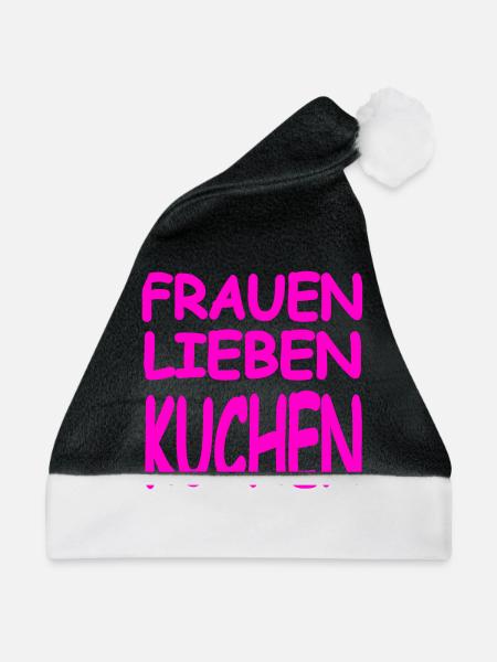 Kuchen - Weihnachtsmütze - Schwarz/Weiß