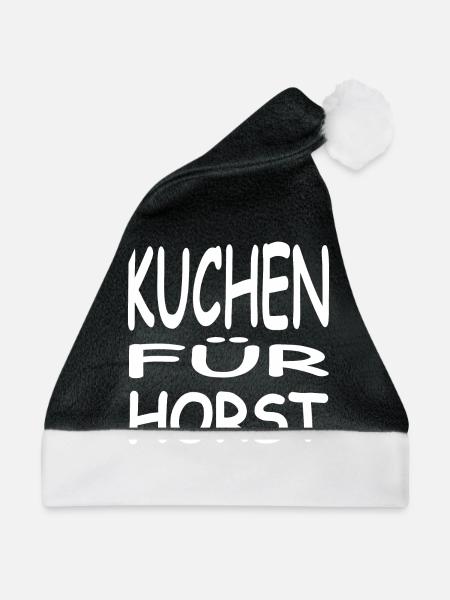 Kuchen - Weihnachtsmütze - Schwarz/Weiß