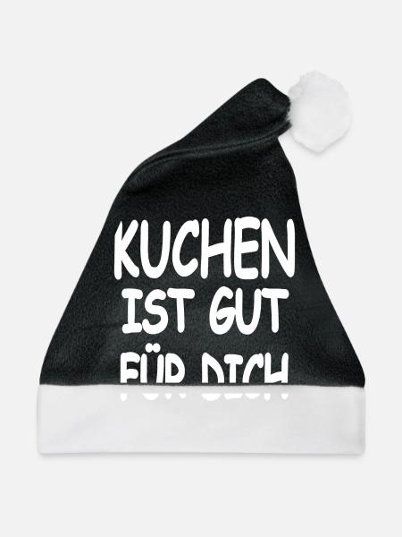 Kuchen - Weihnachtsmütze - Schwarz/Weiß