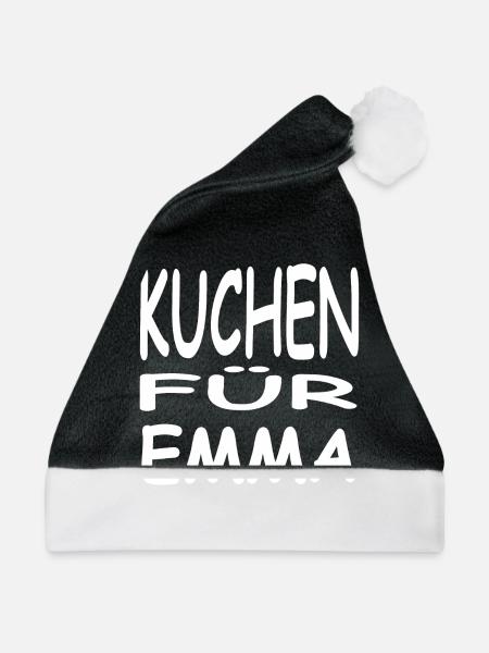 Kuchen - Weihnachtsmütze - Schwarz/Weiß