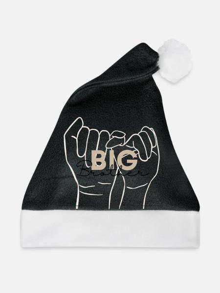 Big Brother - Geschwister Design - Weihnachtsmütze - Schwarz/Weiß