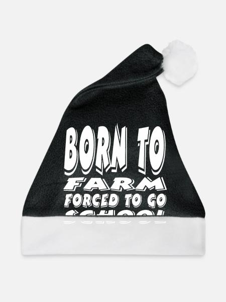 Bauernhof - Weihnachtsmütze - Schwarz/Weiß - Vorne