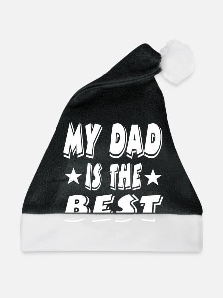 Vater - Weihnachtsmütze - Schwarz/Weiß