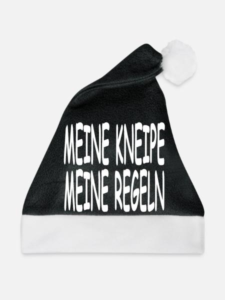 Kneipe - Weihnachtsmütze - Schwarz/Weiß - Vorne