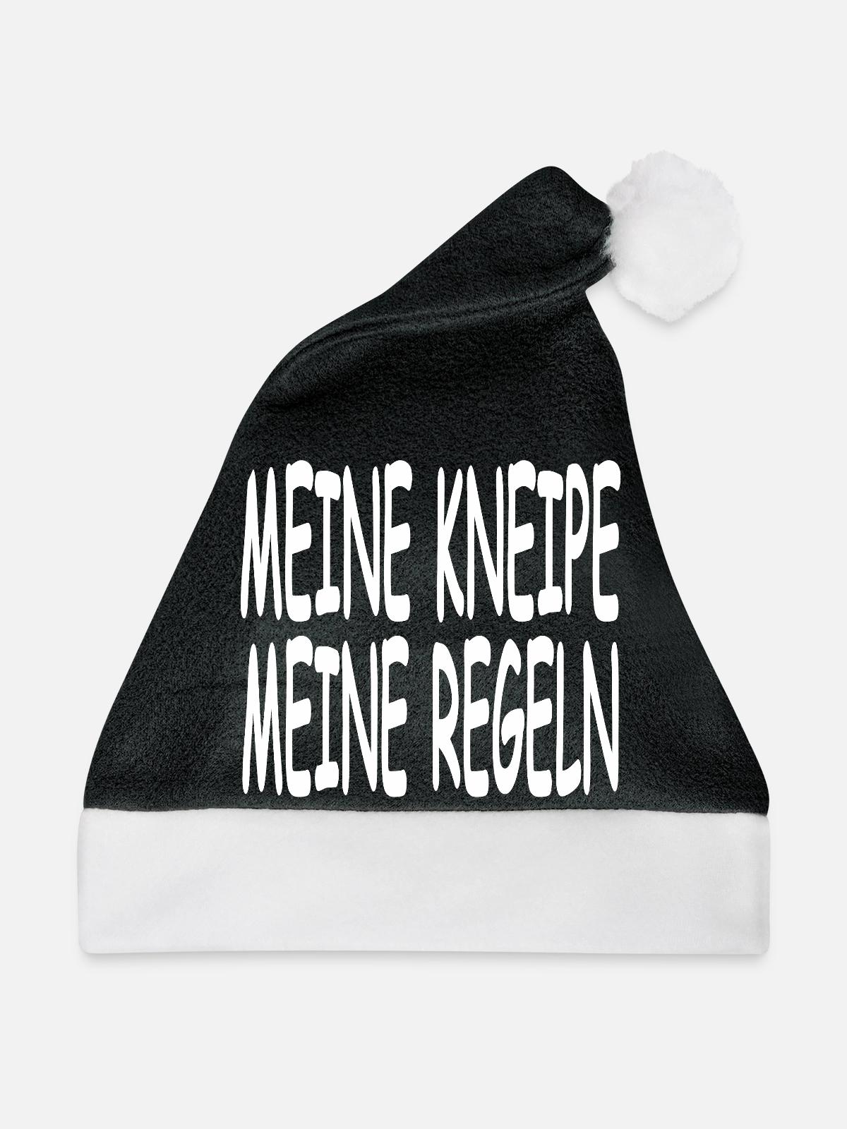 Kneipe - Weihnachtsmütze - Schwarz/Weiß - Vorne