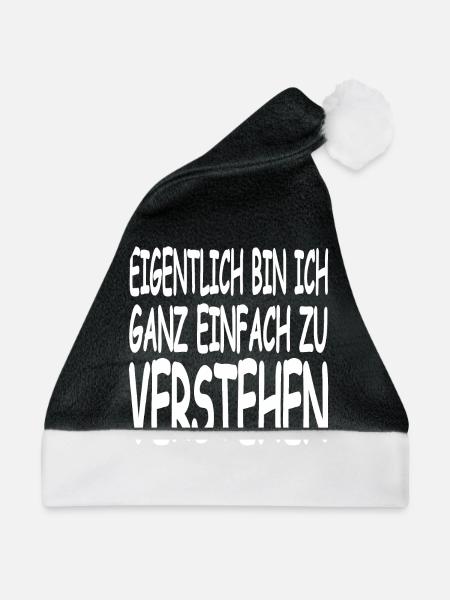 Verstehen - Weihnachtsmütze - Schwarz/Weiß - Vorne