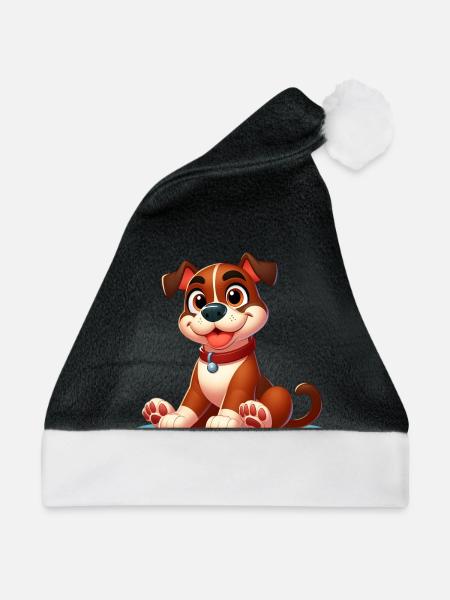 Boxer 3 - Weihnachtsmütze - Schwarz/Weiß
