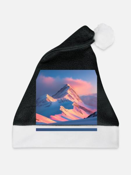 Mountain Range - Weihnachtsmütze - Schwarz/Weiß