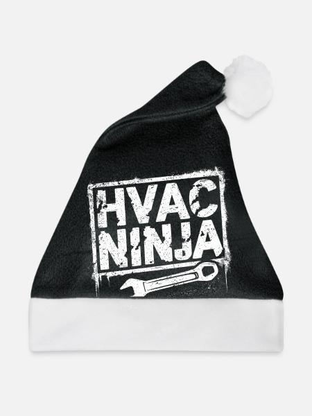 HVAC Meister – Der Ninja des Handwerks - Weihnachtsmütze - Schwarz/Weiß - Vorne