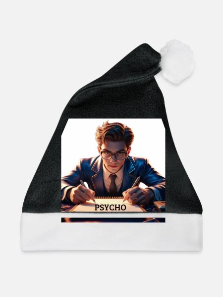 Psycho - Weihnachtsmütze - Schwarz/Weiß