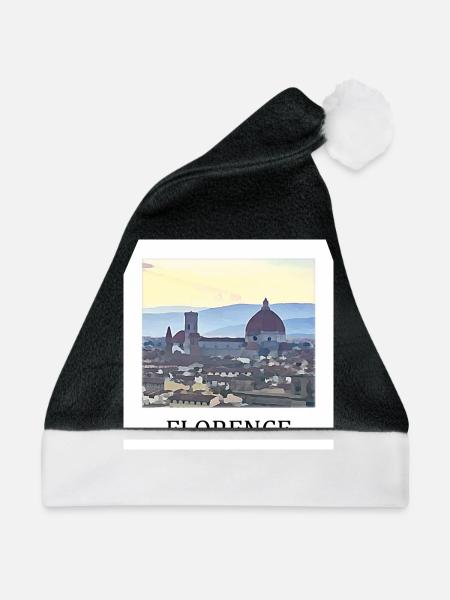 Florenz - Weihnachtsmütze - Schwarz/Weiß