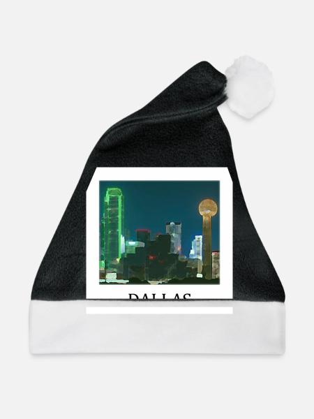 Dallas - Weihnachtsmütze - Schwarz/Weiß