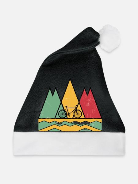 Radtouren - Weihnachtsmütze - Schwarz/Weiß