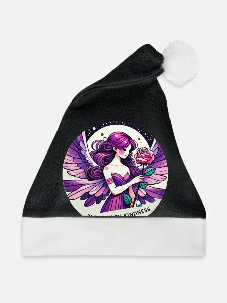 Blühen Sie mit Freundlichkeit - Weihnachtsmütze - Schwarz/Weiß