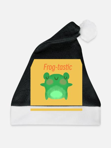Frog-tastic - Weihnachtsmütze - Schwarz/Weiß