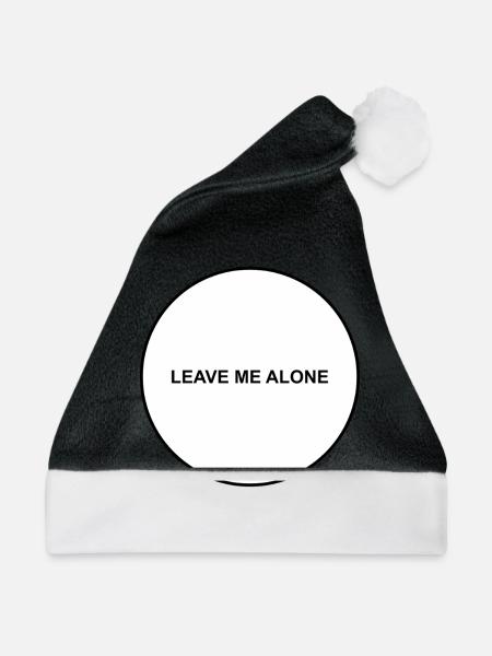 Leave me alone - Weihnachtsmütze - Schwarz/Weiß