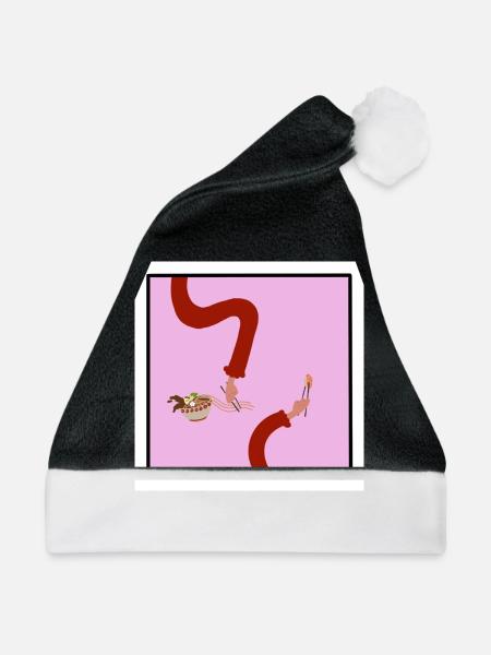 Ramen Date - Weihnachtsmütze - Schwarz/Weiß