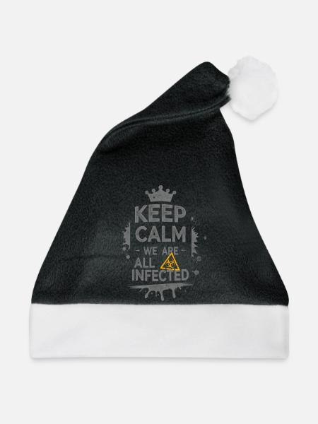 Die Ruhe bewahren - Weihnachtsmütze - Schwarz/Weiß