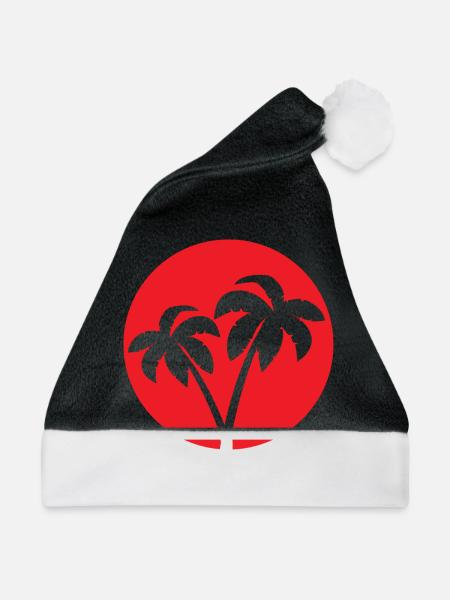 INDONET Logo - Weihnachtsmütze - Schwarz/Weiß