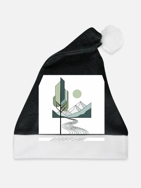 Kreativität - Weihnachtsmütze - Schwarz/Weiß